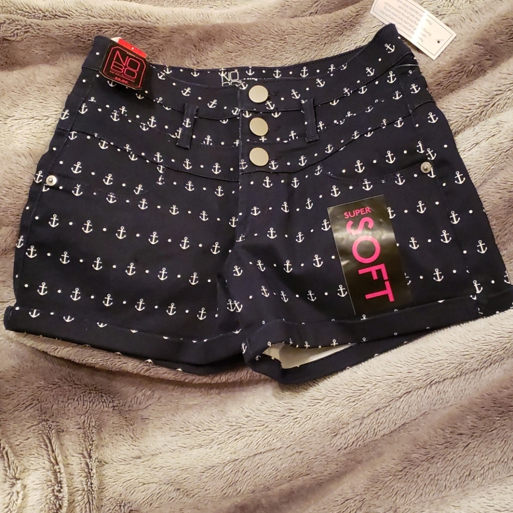 Jrs Anchor Shorts BNWT Navy/white